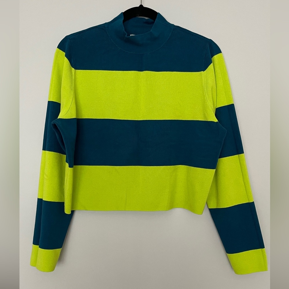 Victor Glemaud x Target Striped High-neck Cropped Longsleeve Sweater Youth XL